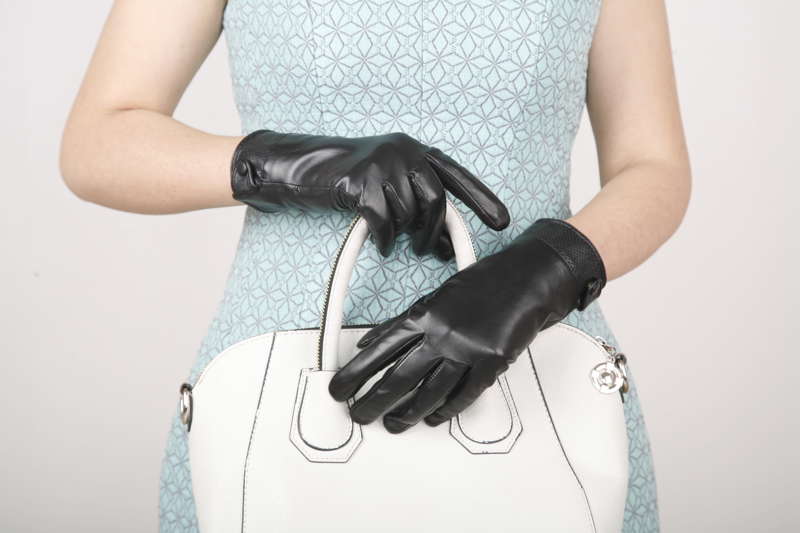 lamb leather gloves for lady