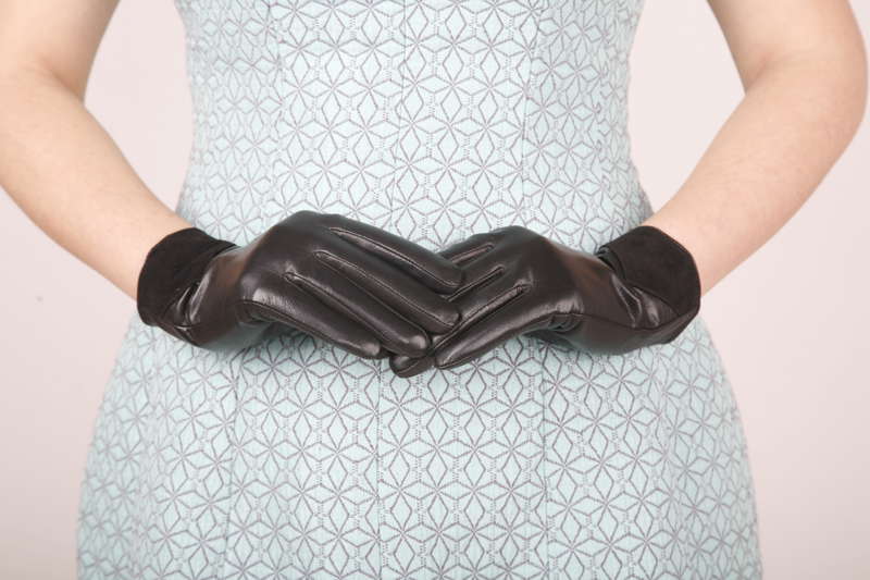 lamb leather gloves for lady