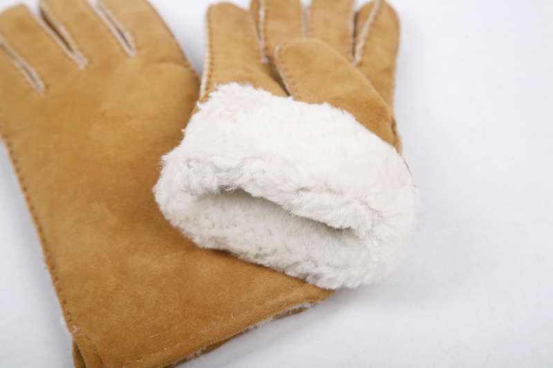 Merino shearling gloves